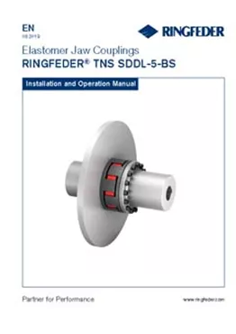 Instruction Manual Elastomer Jaw Couplings RINGFEDER® TNS SDDL-5-BS