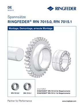 Betriebsanleitung Spannsätze RINGFEDER® RfN 7015.0, RfN 7015.1